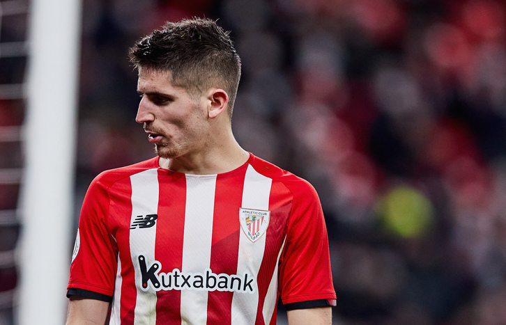 Sancet, en el partido de Copa contra el Barcelona.