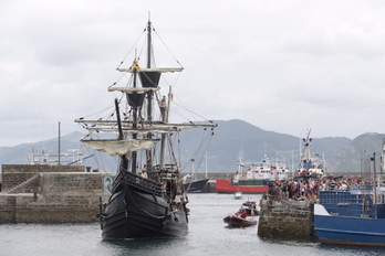 Getarian antzeztu zen Elkanoren azken porturatzea, 2018an. 