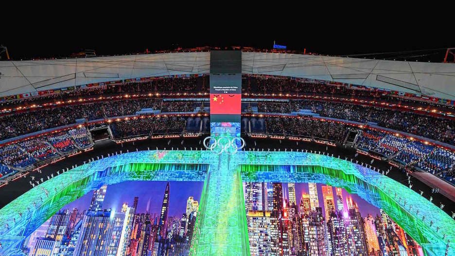 Beijingo estadio nazionalaren beste ikuspegi orokorra.