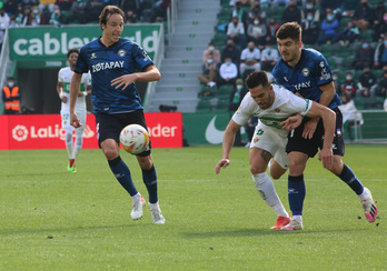 Martin Agirregabiria eta Bigasen arteko lehia.