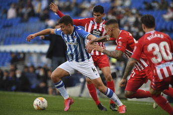 Todo el juego, esfuerzo y ocasiones del Sanse no le han alcanzado para derrotar al Lugo.