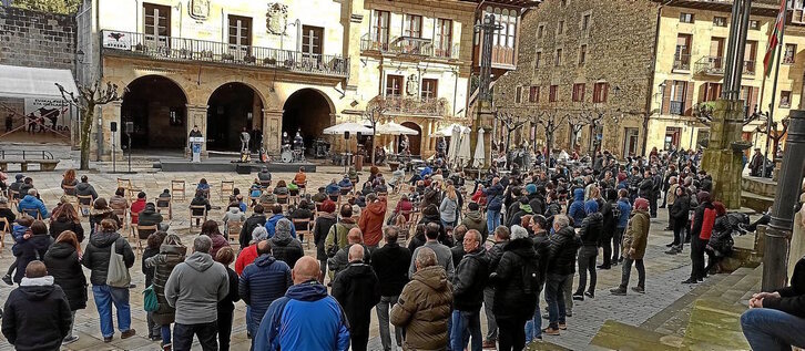 Elorrion egin zen ekitaldiaren irudia.