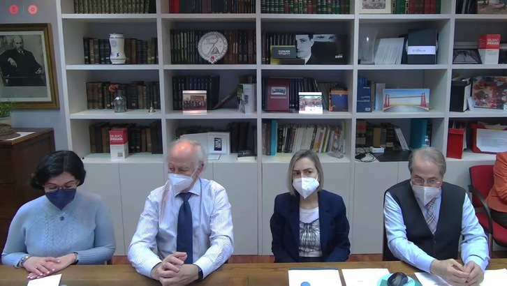 La conferencia se ha transmitido online y ha tenido lugar en la Academia Ciencias Médicas de Bilbo.