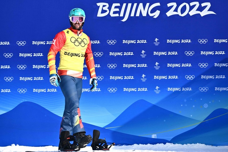 Lucas Eguibar, antes de la prueba de cuartos de final.