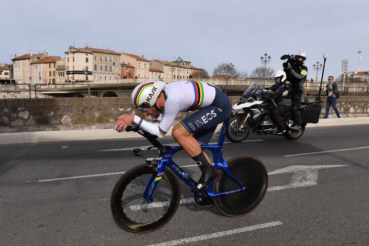 Filippo Ganna ha ganado las dos cronos que ha disputado en cinco días.