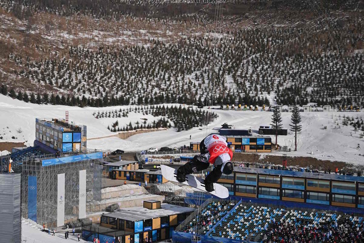 Shaun White, airean, bere azken Neguko Olinpiar Jokoetan.