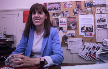 Maite Esporrín, en la campaña de 2019.
