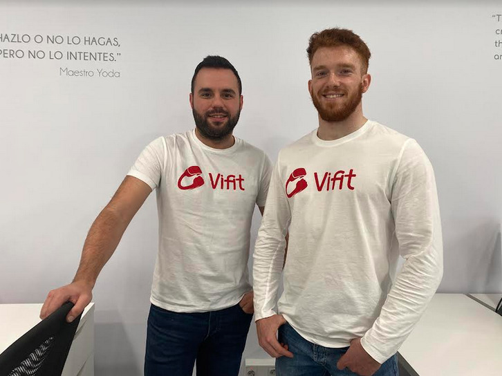 Diego Gutiérrez y Aritz O’haonghusa son junto a Eywa Space los socios fundadores de Vifit Training. En los próximos dos o tres meses sacarán al mercado su primer producto. 