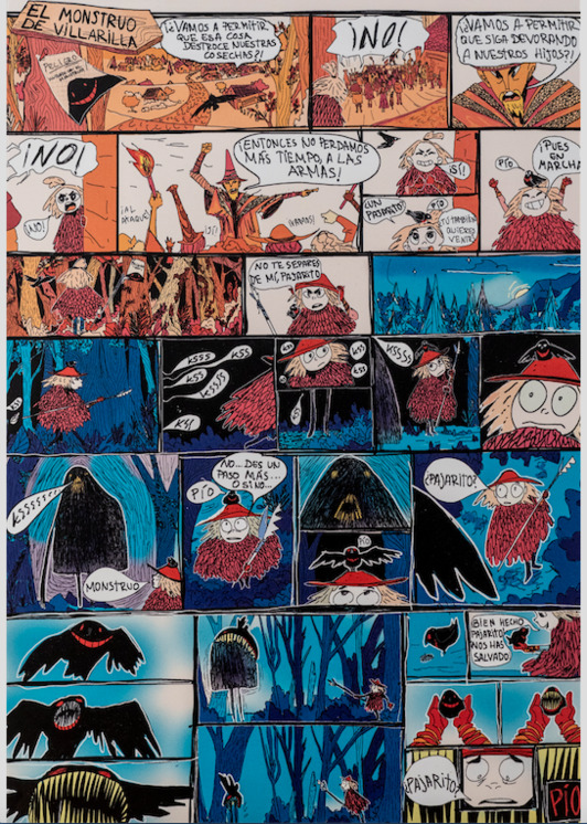 Una de las historietas incluidas en el fanzine.