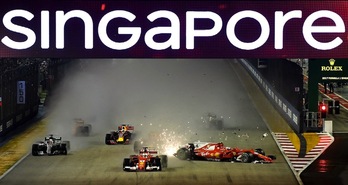 Accidente en el Gran Premio de Singapur de hace varias temporadas.
