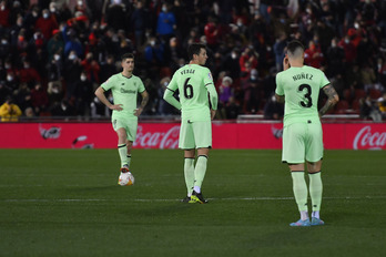 Marcelino no ocultó su enfado tras la derrota en Mallorca.