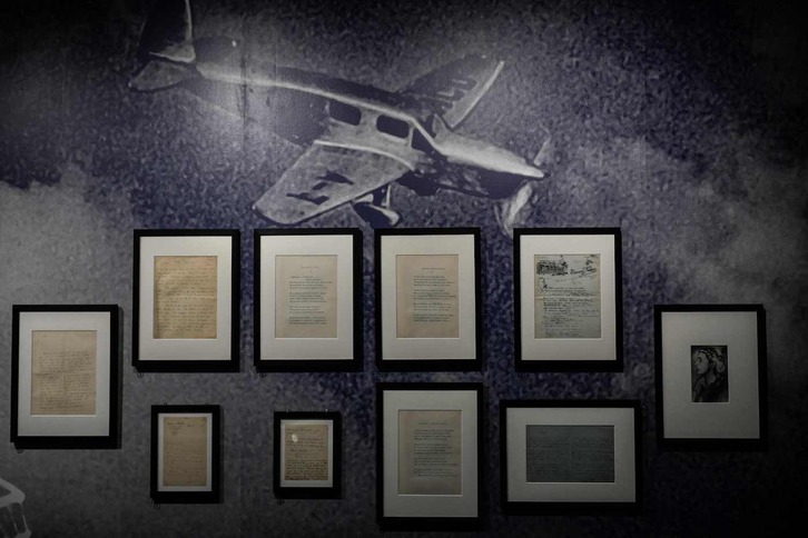 Una imagen de la exposición sobre Antoine de Saint Exupery.