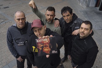 Los cinco de Kaotiko con su último disco y preparando ya los directos.