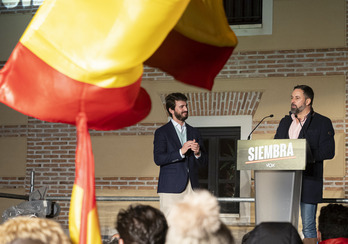 Santiago Abascal tras conocer los resultados en Castilla y León.