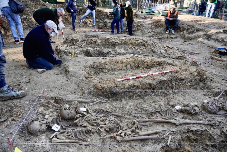 El descubrimiento ha sido presentado este viernes en el cementerio de Begoña.