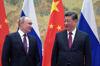 El presidente chino, Xi Jinping, y el ruso, Vladimir Putin.