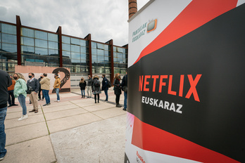 Comparecencia en Durango de la plataforma Netflix Euskaraz. 