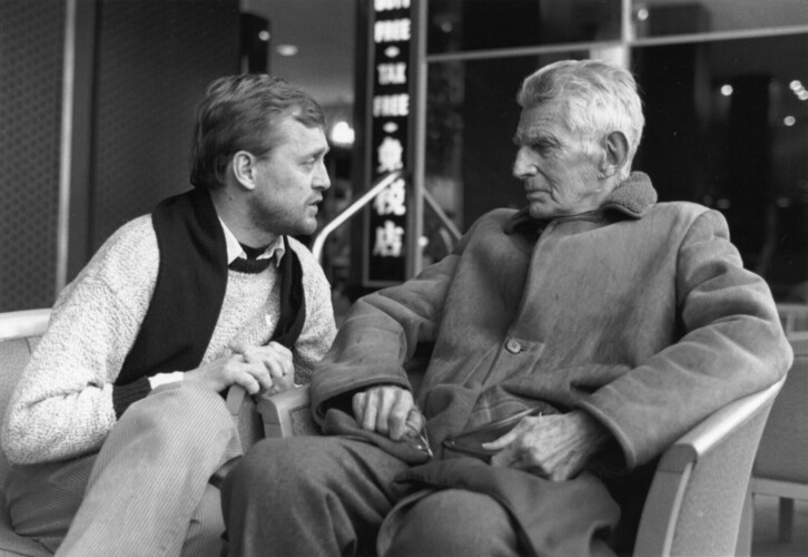 Jan Jönson y Samuel Beckett en el documental 'Les prisonniers de Beckett' (2005)