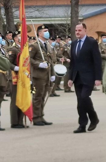 Carlos Iturgaiz, este domingo en el cuartel de Soietxe.