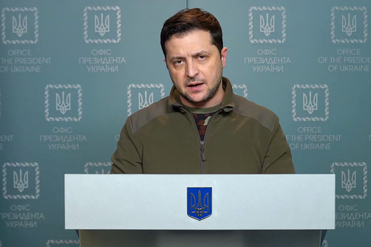 Volodimir Zelensky, en una de sus comparecencias.