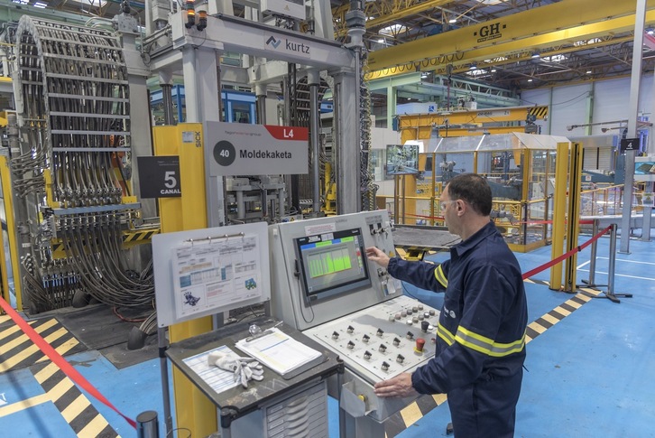 El sector industrial de la CAV creció en 2021 un 8,5% respecto al año anterior.