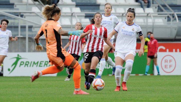 Athleticek Real Madrid gainditu zuen lehen itzulian Lezaman jokatutako partidan.