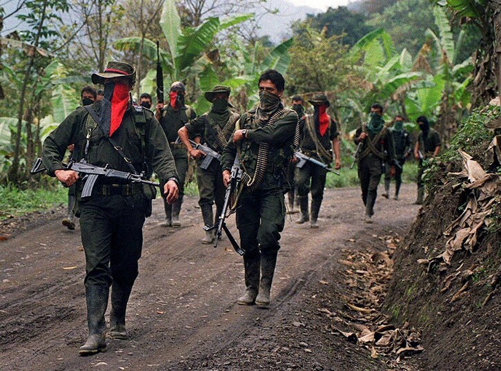Imagen de archivo de una unidad del ELN en un municipio colombiano