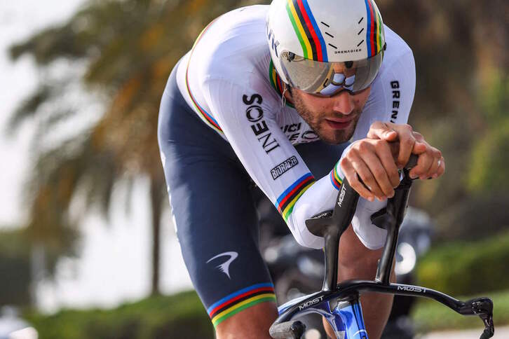 Filippo Ganna ha ganado su tercera crono de la temporada.