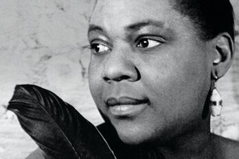 La célebre cantante de blues Bessie Smith.