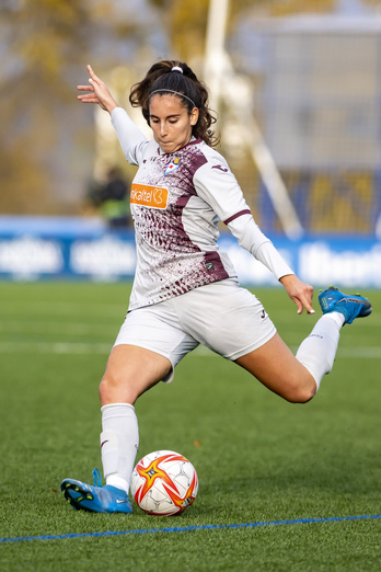 Aida Esteve, durante un partido de esta temporada