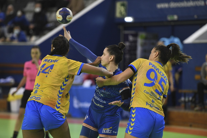 Emma Boada, Rocasaren aurkako partidan, Gascan. 