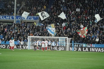 Las gradas repletas en el último partido de Mendizorrotza.