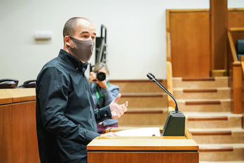 Josu Estarrona, de EH Bildu, promotor de la iniciativa sobre inmatriculaciones.