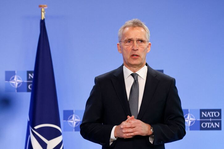 NATOko idazkari nagusia Jens Stoltenberg Bruselan.