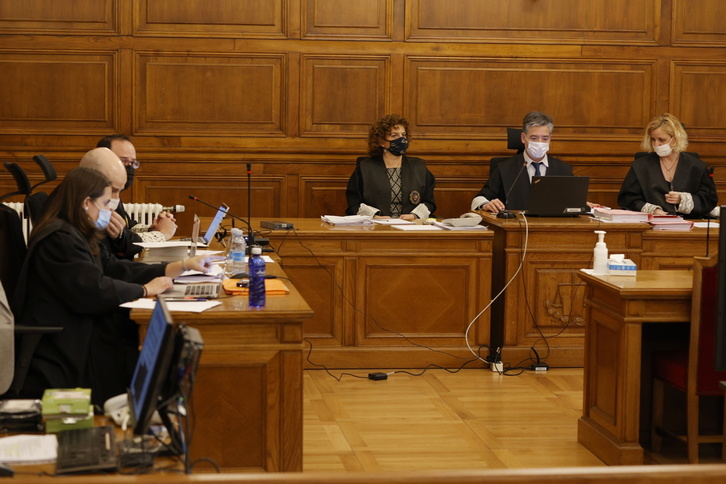 Imagen del juicio contra Kote Cabezudo.