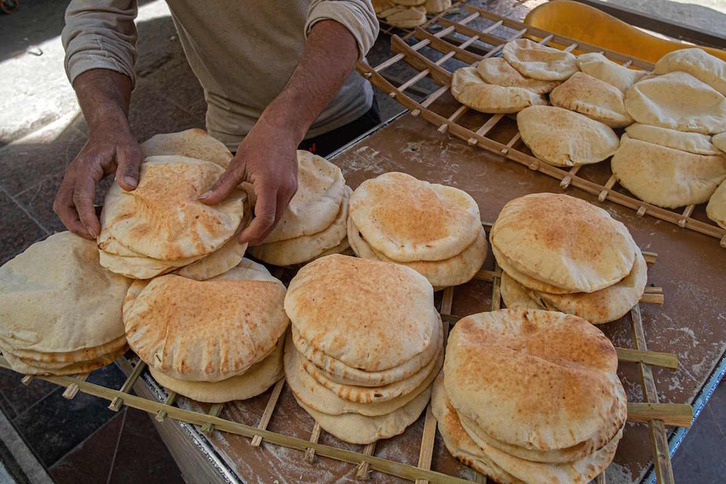 Una panadería en El Cairo. Egipto es el mayor importador de trigo de Rusia.