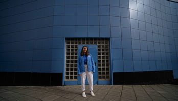 Klara Olazabal, Santiagotarrak klubeko piraguen artean.