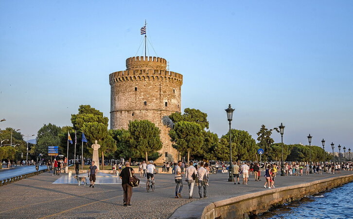 Dorre Zuria, Tesalonikako ikurra.