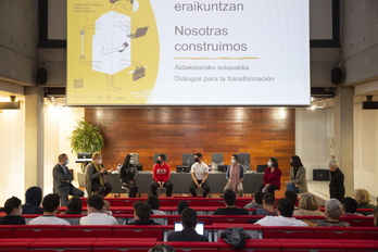 Jornadas ‘Nosotras co nstruimos. Diálogos para la transformación’, celebradas este miércoles en Donostia.