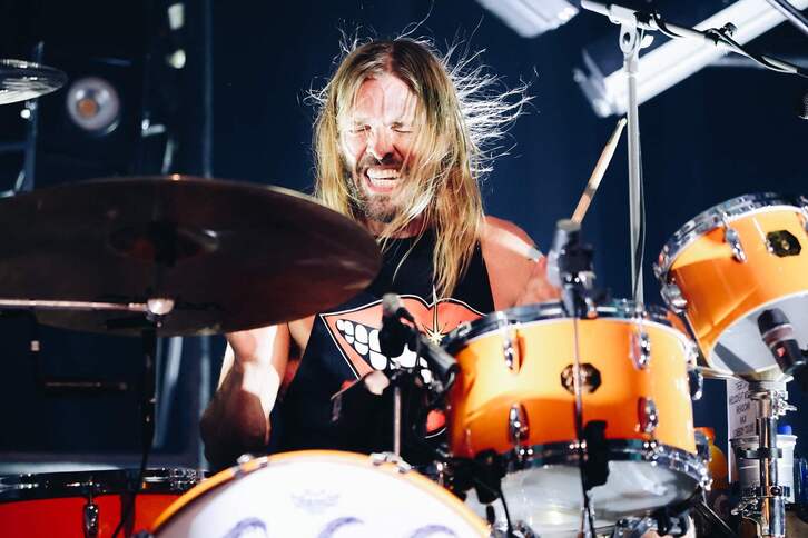 Taylor Hawkins, durante un concierto de Foo Fighters el mes pasado.