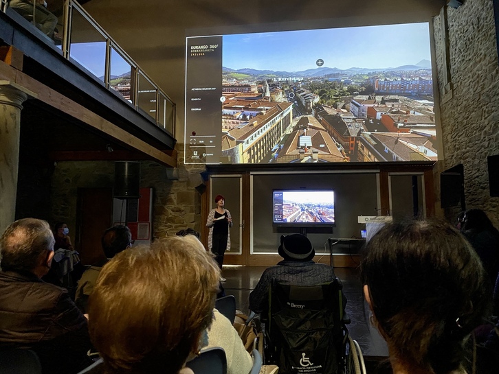 ‘Durango 360º. Plataforma Ixildua’ aurkezteko astelehenean egindako ekitaldia.