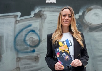 Miren Gorrotxategi idazlea, astearte honetan Donostian.