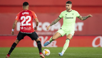Unai Núñez fue sustituido al descanso en el último partido que jugó ante el Mallorca.