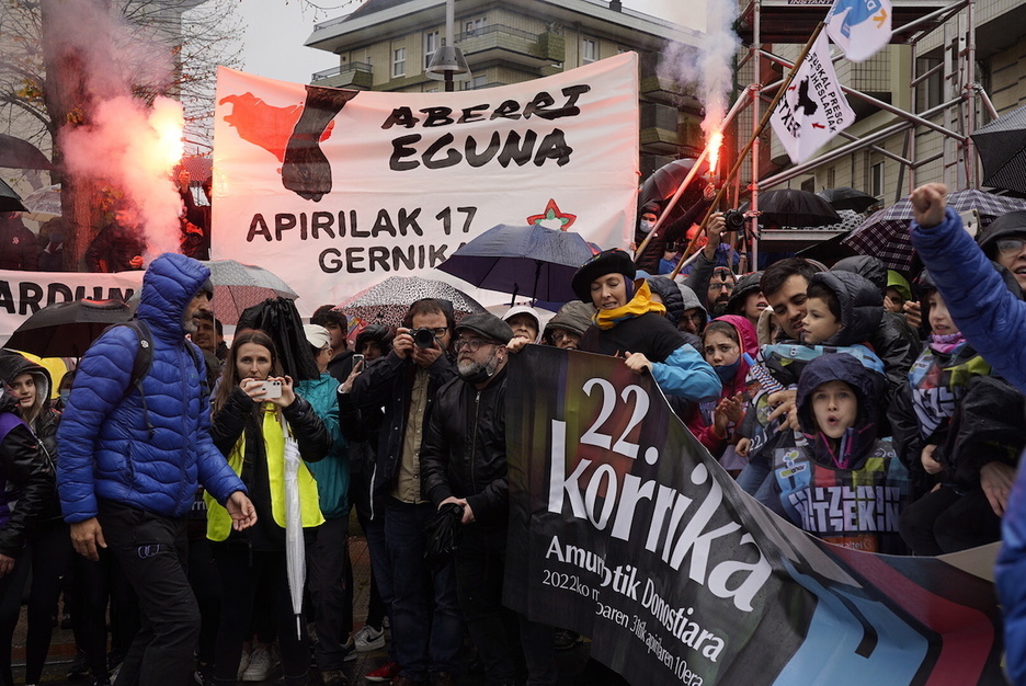 Emozioa zen nagusi Korrika abiatu aurretik.