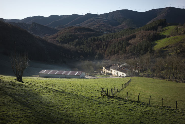 Gesaltzako baserriak, Oñatiko Arantzazu auzoan.