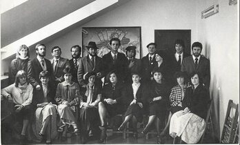 1984-85 ikasturteko irakasle taldea. 