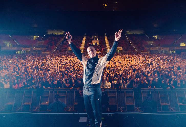 Pello Reparaz, kontzertuaren ostean.