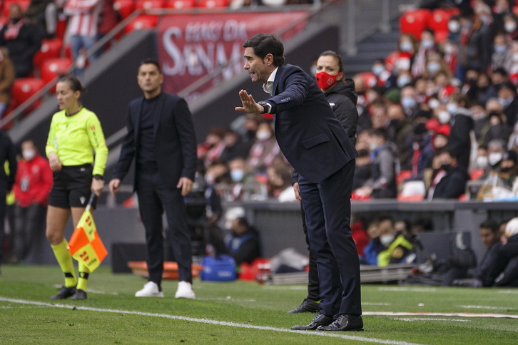 Marcelino destacó el rendimiento del equipo tras la victoria ante el Elche.