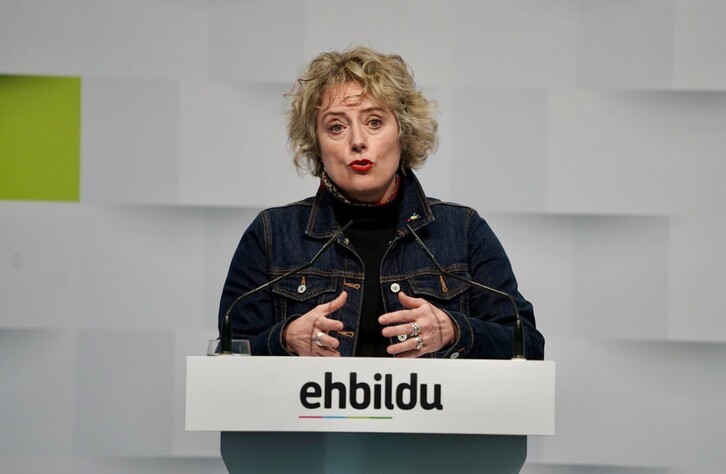 Ainhoa Beola ha comparecido este lunes ante los medios de comunicación.