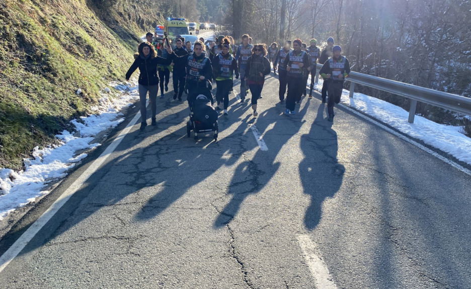 Itzaltzuko errepideak hartu ditu Korrikak. Itzaltzuko errepideak hartu ditu Korrikak.